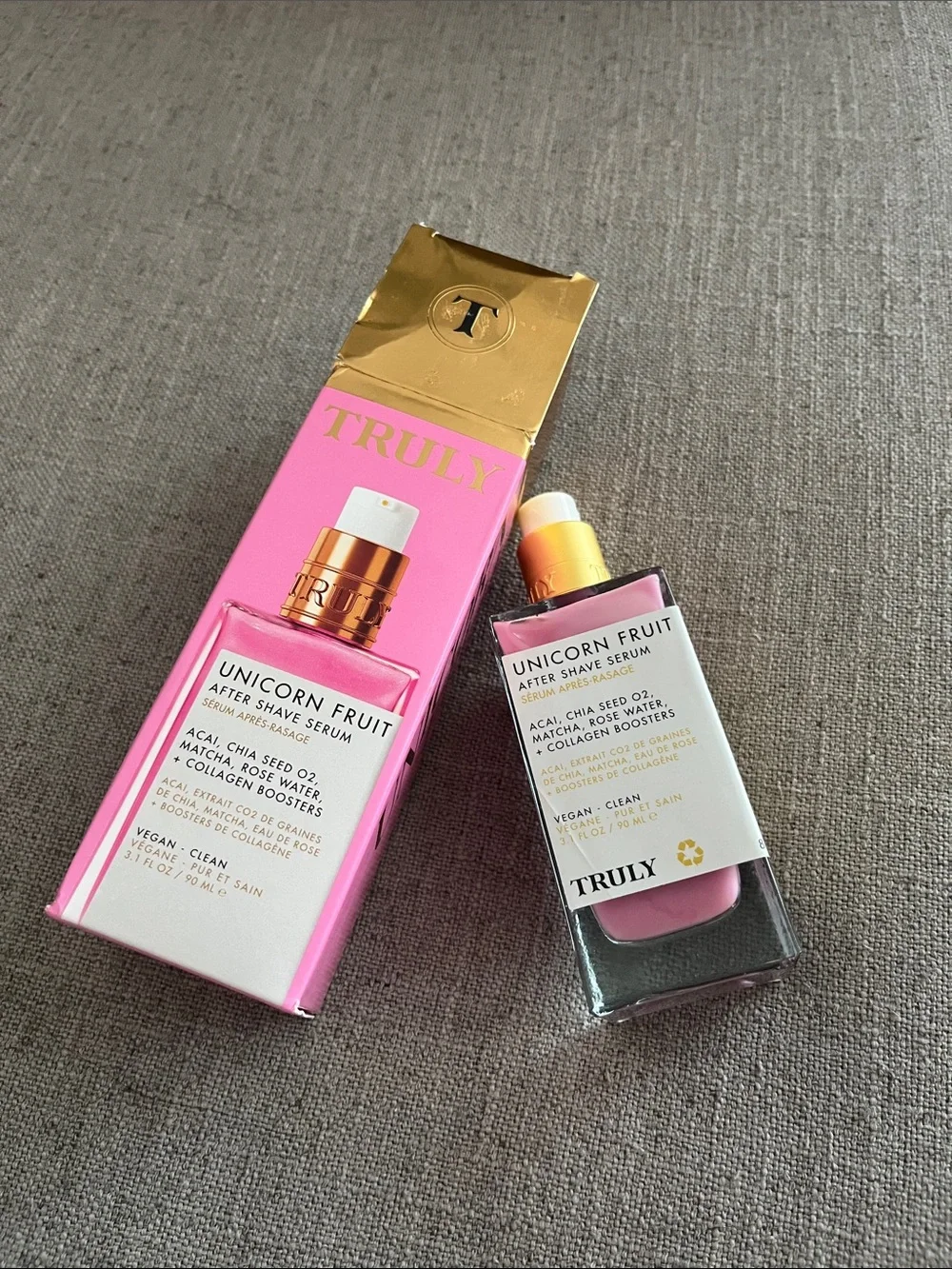 TRULY Unicorn Fruit After Shave Serum - Pink - New in Box